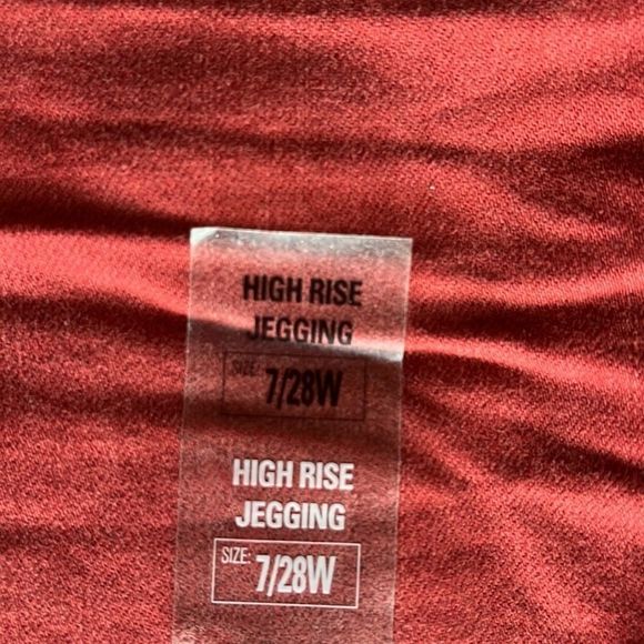 SO high rise burnt orange twill legging skinny pants juniors size 7/28W - Picture 9 of 13